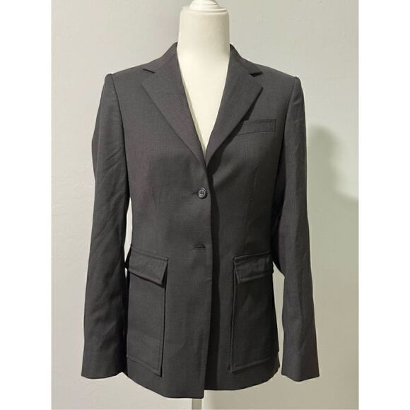 J. Crew Jackets & Blazers - J.crew dark gray blazer jacket 96% wool beautiful blazer 2